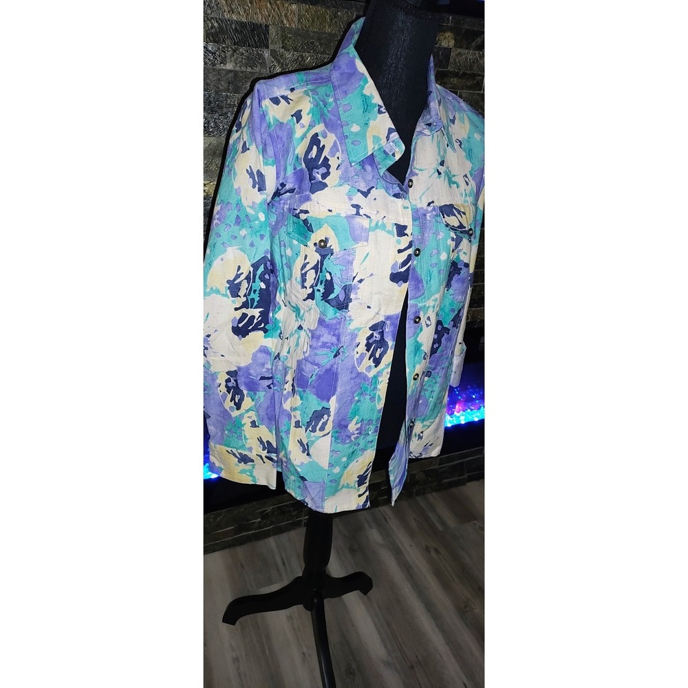 Take Two Multi Colored Lightweight Jacket  Size M/L